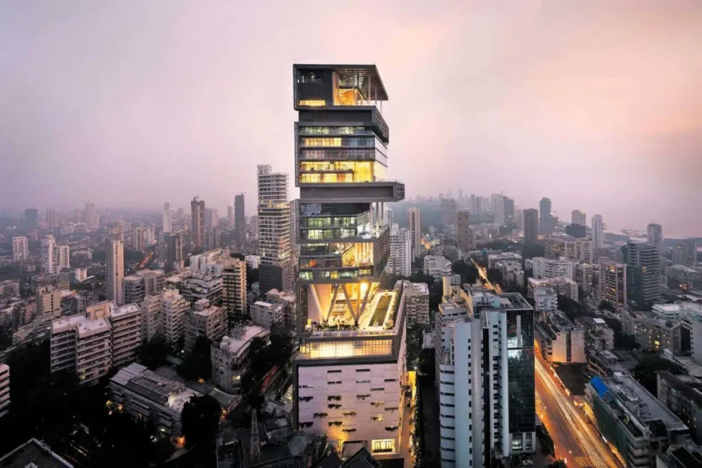 plein cœur de Mumbai, "Antilia"