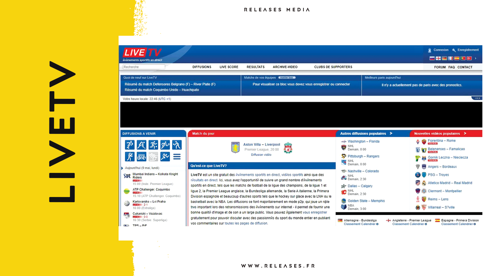 Interface LiveTV.sx