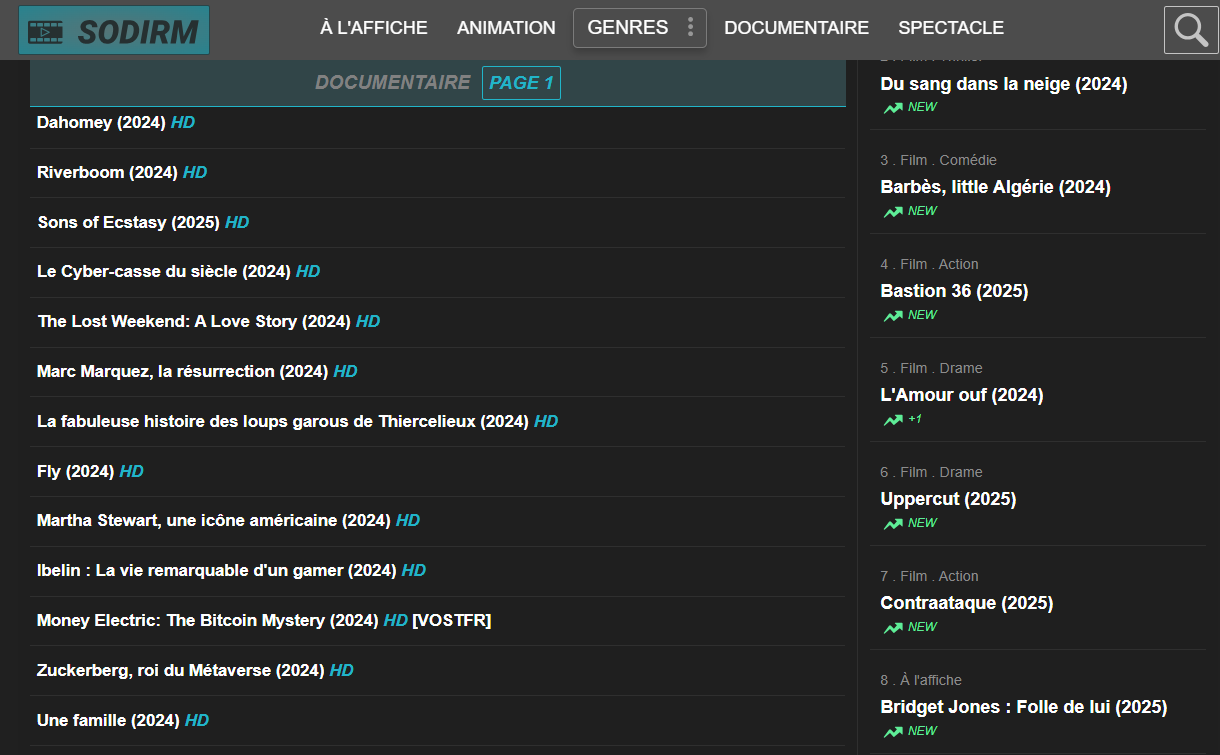 Nouvelle interface de la plateforme Udrob, anciennement connue sous le nom de Sodirm