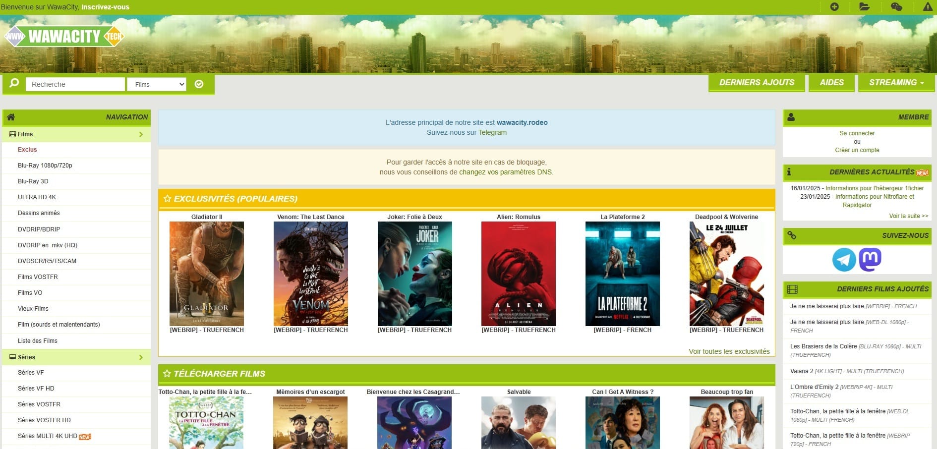 Nouvelle adresse de Wawacity mise à jour en mai 2025